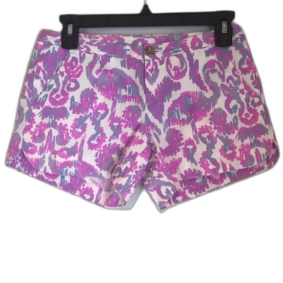 Lilly Pulitzer Adie Shorts Women's Size 00 Amethyst Flamingo Beach Bathers - Picture 5 of 13